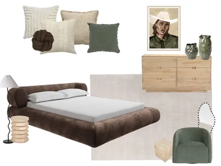 frankie Bed Chocolate Interior Design Mood Board by alanajuers