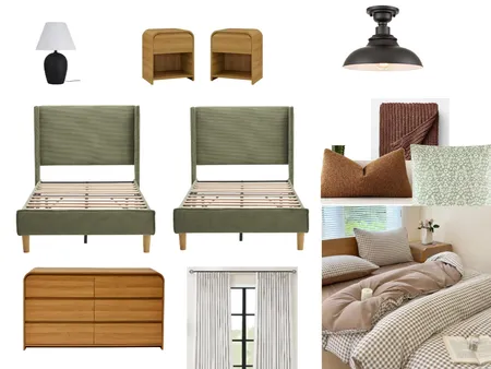 Bedroom 2 Bismark Interior Design Mood Board by maru.rodz11