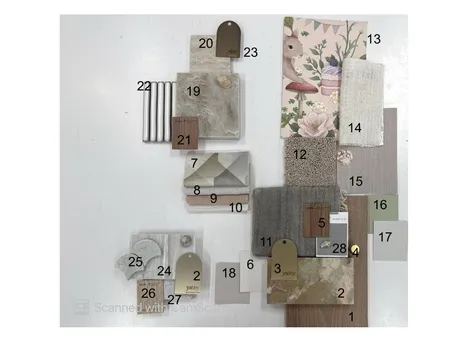 Numberes Physical Board Interior Design Mood Board by SamarSh on Style Sourcebook