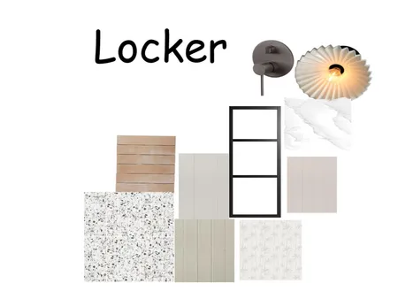 locker room Interior Design Mood Board by jenniferD