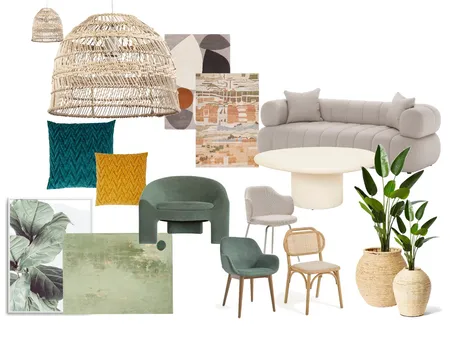 Concept 2 “Artful Habitat" Interior Design Mood Board by Katia.angeles