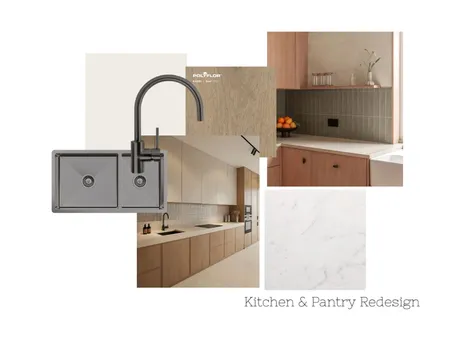 Kitchen & Pantry Redesign - Wood Finish Interior Design Mood Board by dorothyalafi