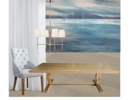 Beautiful Blues Concept - Dining Room Interior Design Mood Board by botany75
