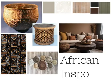 African Inspo Mood Board - Mod 3 Interior Design Mood Board by nthomp804