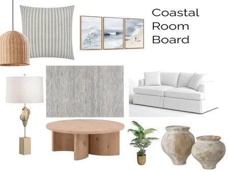 Coastal Room Mood Board  - Module 3 Interior Design Mood Board by nthomp804
