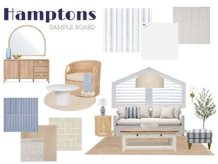 Hamptons Sample Board Interior Design Mood Board by Birds Eye View Interiors on Style Sourcebook