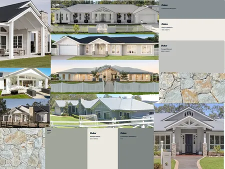 Hamptons Exterior Interior Design Mood Board by kathok on Style Sourcebook