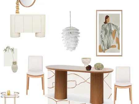 Minimalist Bohemian Dining Room Interior Design Mood Board by ANNEKE NOMURA INTERIORS on Style Sourcebook