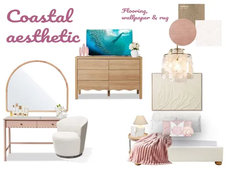 Coastal bedroom Interior Design Mood Board by haileyxpancake