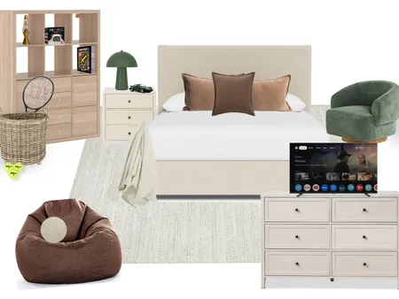 Dane's room Interior Design Mood Board by State of Design