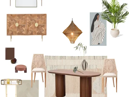 Contemporary Tropical Dining Room Interior Design Mood Board by ANNEKE NOMURA INTERIORS on Style Sourcebook