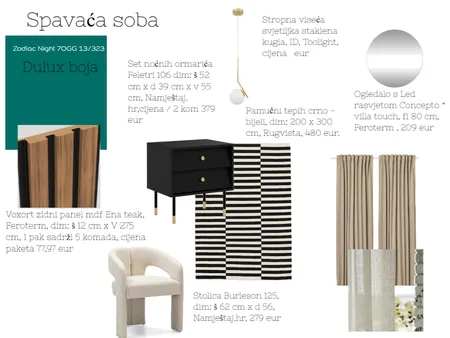Spavaća soba br. 1 Ivan Interior Design Mood Board by acikovic on Style Sourcebook