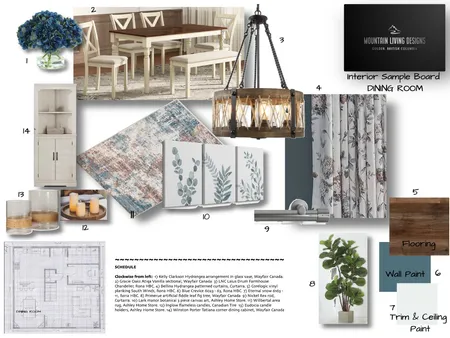 Module 9 - Furniture & Accessories - Dining Room Interior Design Mood Board by shannonberry on Style Sourcebook