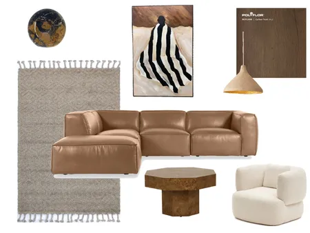 Warm Toned Living Room Interior Design Mood Board by Muse Design Co Interior Design on Style Sourcebook