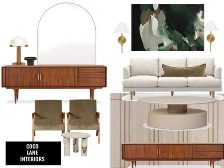 Cottesloe - Upper front Lounge Interior Design Mood Board by CocoLane Interiors
