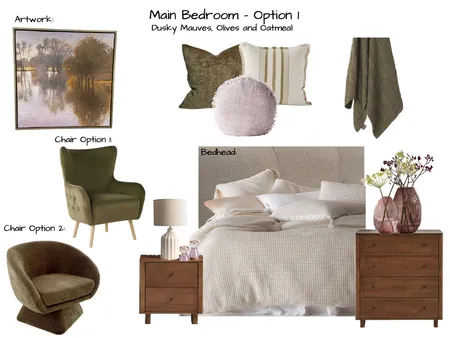 Sanchez Main Bedroom Option 1 Interior Design Mood Board by Six Castle Designs on Style Sourcebook
