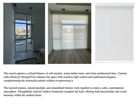 Neutral Harmony & Custom Roller Blinds – A Design2View Mood Interior Design Mood Board by Design2View Blinds & Window Covering on Style Sourcebook