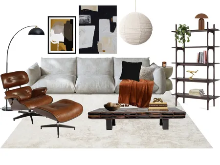 Mid Century Living Room Interior Design Mood Board by lisahardie on Style Sourcebook