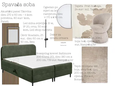 Sandra Vorić soba Interior Design Mood Board by acikovic