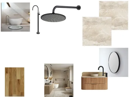 Main Bathroom Interior Design Mood Board by Nakers