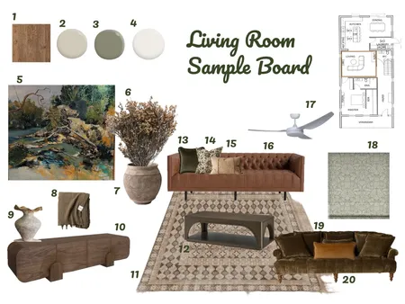 Living Room Sample Board Paddington Victorian Terrace House Interior Design Mood Board by Dune Drifter Interiors