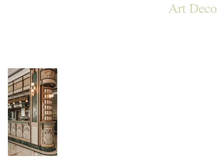 Art Deco Interior Design Mood Board by megana
