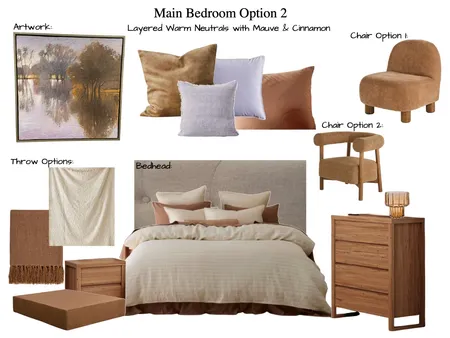Sanchez Main Bedroom Option 2 Interior Design Mood Board by Six Castle Designs on Style Sourcebook