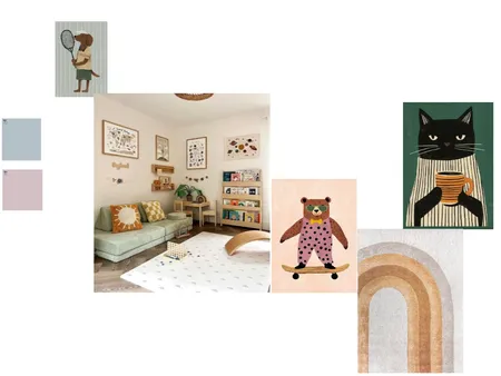 cuarto de juegos Interior Design Mood Board by Natsfe
