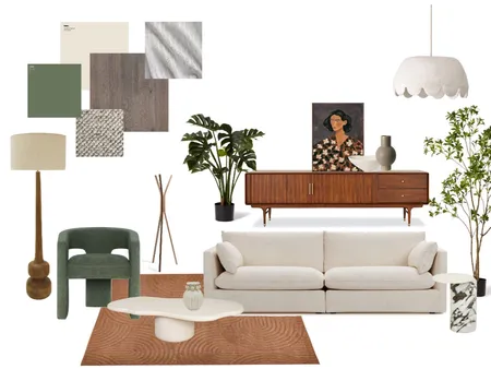 Mid Century Modern Interior Design Mood Board by tranmanhha1811