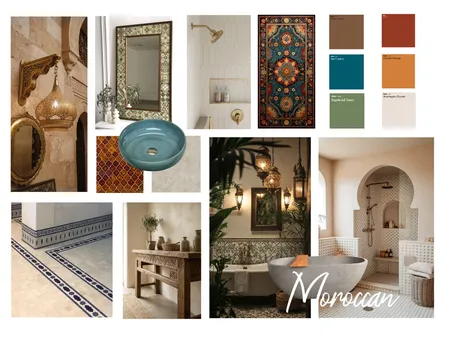 Moroccan bathroom Interior Design Mood Board by O MCMURRAY on Style Sourcebook