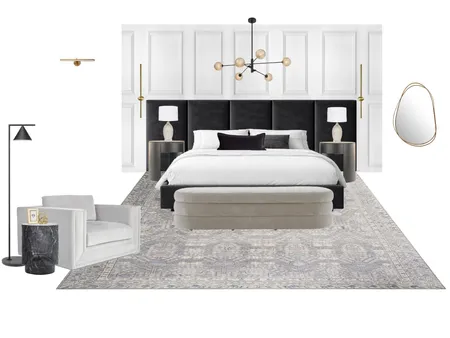 Art Deco Contemporary Luxe Master 1 Interior Design Mood Board by lisahardie
