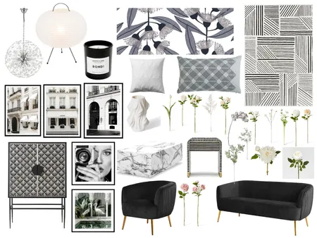 Chic Bar Interior Design Mood Board by Sterlingrose