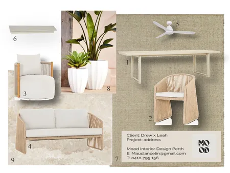 Drew x Leah Outdoor Interior Design Mood Board by maud.ancelin on Style Sourcebook