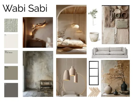 Wabi Sabi Design Style Mood Board Interior Design Mood Board by carriegrace