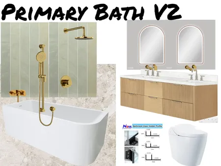 The Hart Project - Primary Bath V2 Interior Design Mood Board by daramay.rawlins on Style Sourcebook