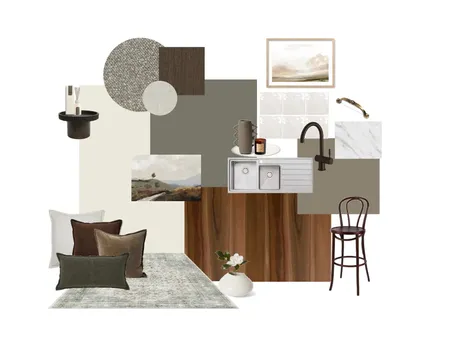 Earthy Modern Retreat With Heritage Charm Interior Design Mood Board by mrfinteriors