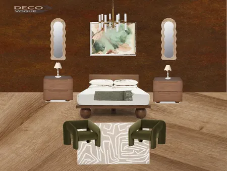 Brown and Green Modern Bedroom Mood Board Interior Design Mood Board by foureverchrissy on Style Sourcebook
