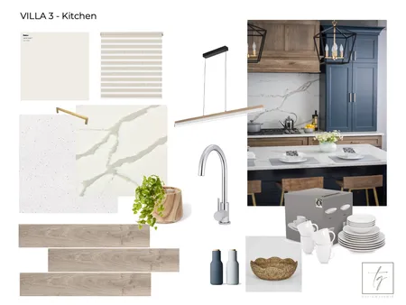 Villa 3 Kitchen Interior Design Mood Board by Tanya Gumbie Design Studio on Style Sourcebook