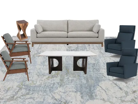 Bayview Living Room Interior Design Mood Board by afcastello