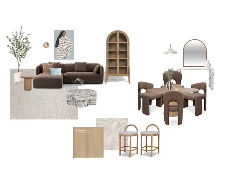 Mood Board Open Plan Interior Design Mood Board by BecCarman