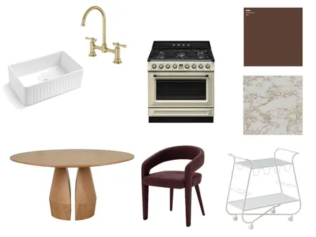 Brown tones kitchen dining Interior Design Mood Board by Style Sourcebook on Style Sourcebook