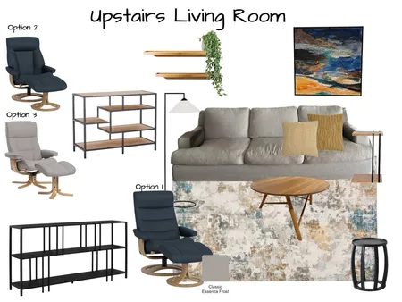 SANCHEZ - Upstairs Parents Living Room Option 2 with new chair option Interior Design Mood Board by Six Castle Designs on Style Sourcebook