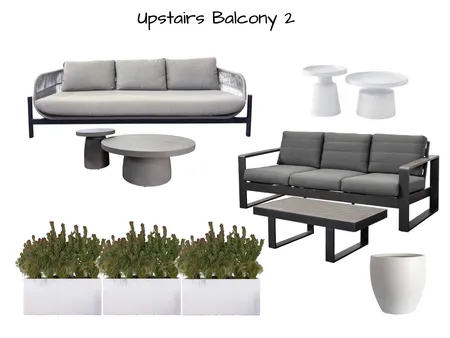 Upstairs Balcony Interior Design Mood Board by Six Castle Designs