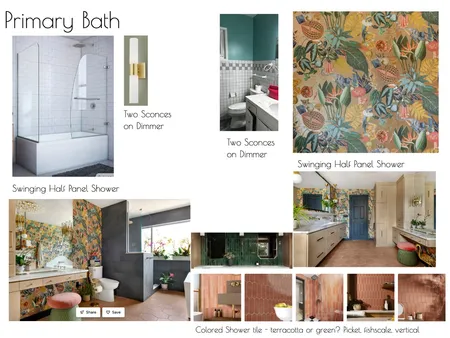LB Primary Bath REV00 Interior Design Mood Board by MTLuppino@gmail.com