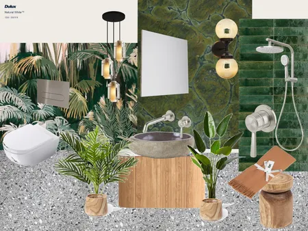 Jungle Bathroom Interior Design Mood Board by surly_snoo