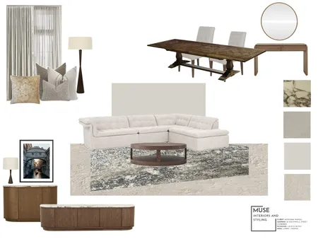 LIVING AND DINING Interior Design Mood Board by lauren-b on Style Sourcebook