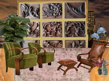 Viewing Space - Back of Media Stand Interior Design Mood Board by jterrell