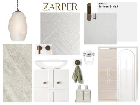 Vanity Area Interior Design Mood Board by Zarper Interiors