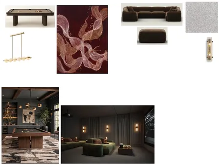 Cinema and Games room Interior Design Mood Board by svalenta on Style Sourcebook