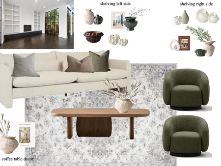Project Nicholls - final main living Interior Design Mood Board by Meraki Interiors on Style Sourcebook